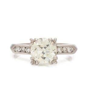 Old European Cut 1.6 ct Diamond Ring VSI